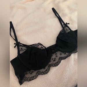 NWOT For Love & Lemons Black Bra Laurel Medium